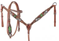 Bling Cacti Headstall Breast Collar Pony set 